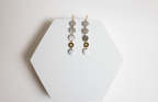 Lose Yourself Earrings | Repurposed Automotive Aluminum & Brass | Gold Plated Ear Wire