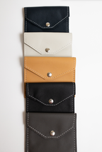 Purpose Pouch | Repurposed Automotive Leather Snap Card Holder | Coin Purse | Various Colors