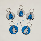 On the Move Michigan Keychain | Repurposed Automotive Leather | Team & Various Colors Available