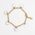 Worthy Charm Bracelet | Repurposed Steel Auto Parts | Adjustable 18K Gold Plated Chain