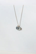 Known Personalized Initial Necklace | Salvaged Steel Auto Part | Sterling Silver Chain