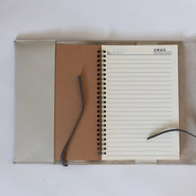 Load image into Gallery viewer, Closure Leather Journal Cover with Notebook and Pen