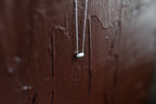 Simplify Necklace | Repurposed Tin Auto Ferrule | Sterling Silver Chain