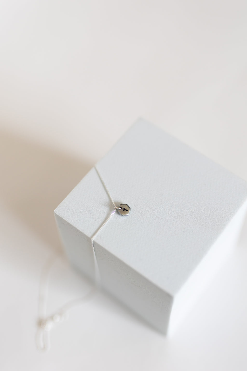 Known Cross Necklace | Salvaged Steel Auto Part | Sterling Silver Chain