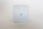 Simplify Necklace | Repurposed Tin Auto Ferrule | Sterling Silver Chain