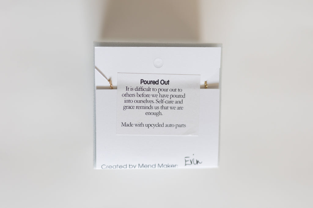 poured out Necklace by mend on the move