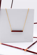 Spark Necklace | Repurposed Copper Hairpin for Electric Vehicles | Adjustable Gold Plated Chain