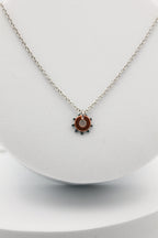 Shine Necklace | Salvaged Copper & Steel Auto Parts | Adjustable Stainless Steel Chain