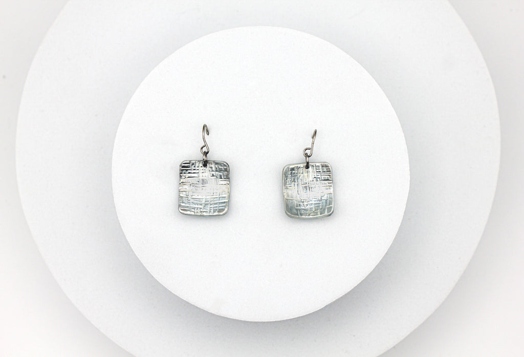 Unshaken Earrings | Repurposed Stainless Steel Auto Parts | Stainless Steel Ear Wire