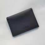 Minimalist Wallet | Repurposed Automotive Leather | Card Pockets | Black, Gray