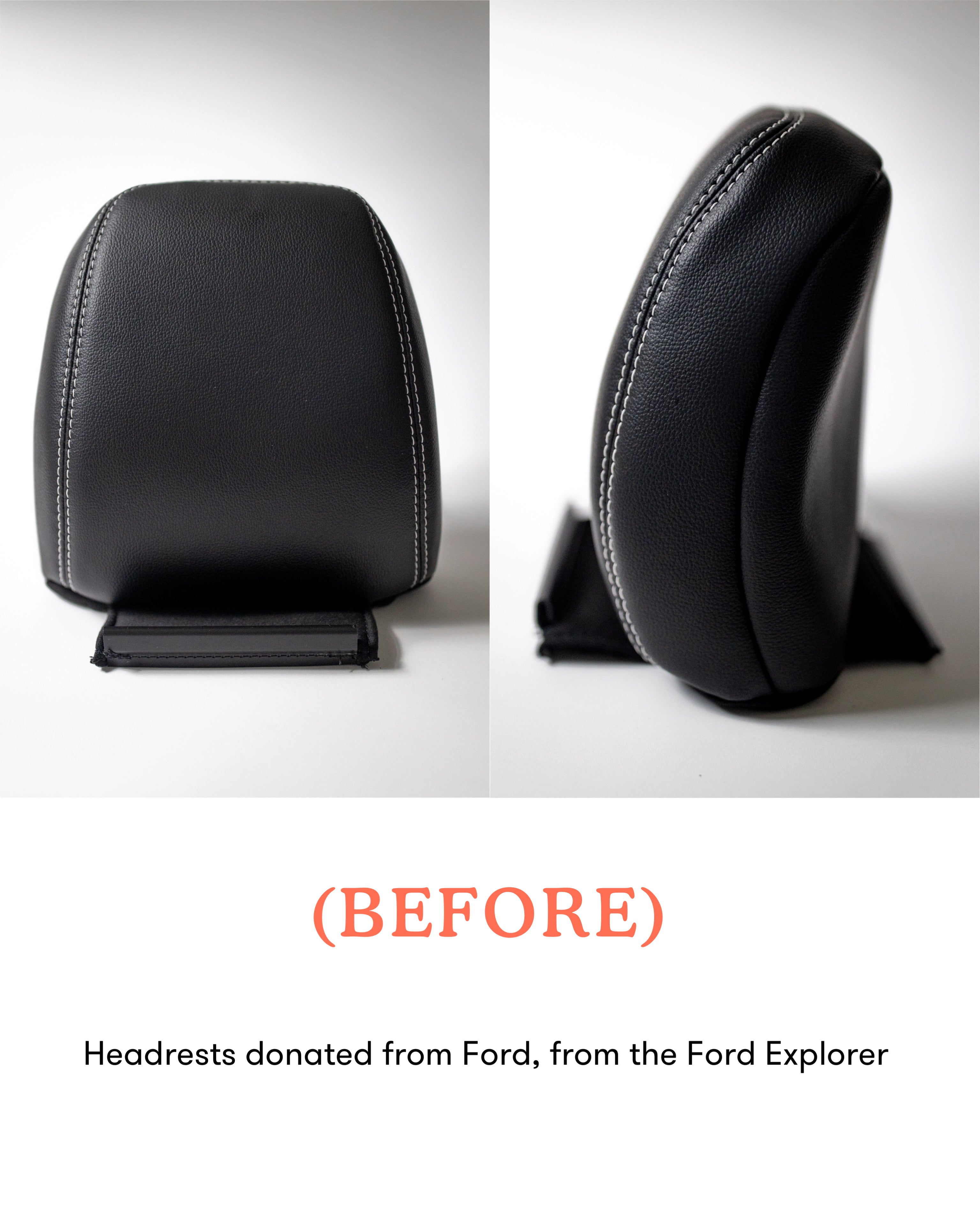Carried | Convertible Backpack Crossbody | Salvaged Leather Head Rest donated by Ford