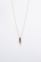 Trinity Necklace | Repurposed Automotive Cotter Pins | Gold Plated Chain