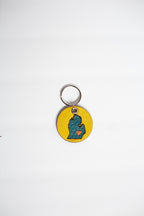 On the Move Michigan Keychain | Repurposed Automotive Leather | Team & Various Colors Available