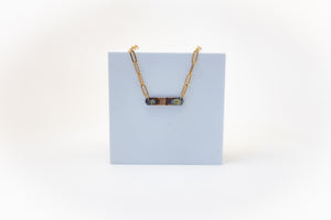 Refined Through Fire Bar Necklace