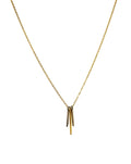 Trinity Necklace | Repurposed Automotive Cotter Pins | Gold Plated Chain