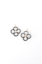 Mini Earrings | Repurposed Auto Retaining Rings & Brass Rivets | Gold Plated Ear Wire