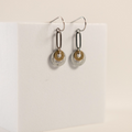 Rise Earrings | Repurposed Automotive Brass & Lock Washers | Stainless Steel Ear Wire