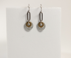 Rise Earrings | Repurposed Automotive Brass & Lock Washers | Stainless Steel Ear Wire