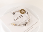 A Courageous Voice Bracelet | Repurposed Automotive Brass Washer & Stainless Steel Paperclip Chain