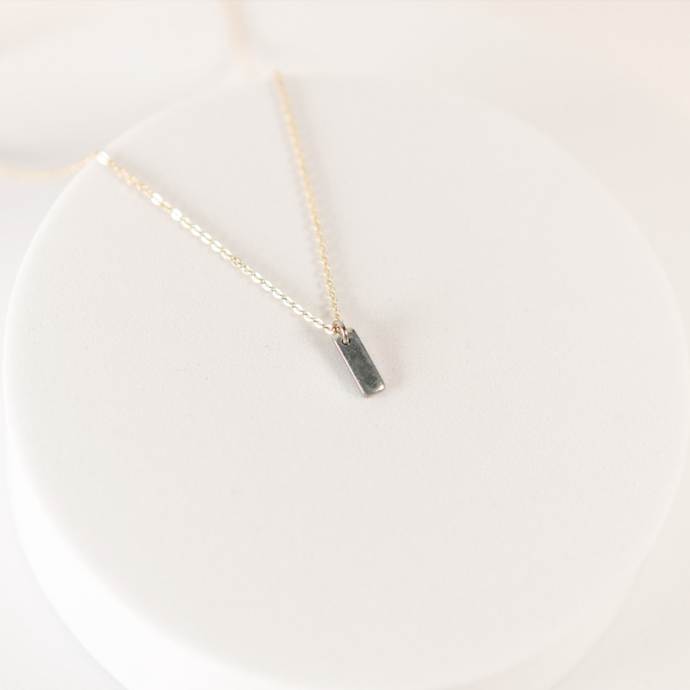 Tiny Bar Gold Plated Necklace