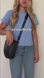 Carried | Convertible Backpack Crossbody | Salvaged Leather Head Rest donated by Ford
